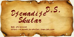 Đenadije Skular vizit kartica